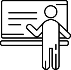 Presentation Whiteboard Silhouette Cutting Svg Files, Free Vectors File